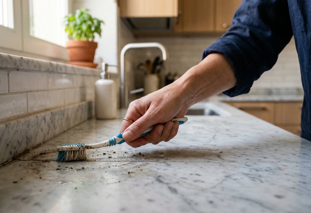 strumento bagno pulisce angoli inaccessibili